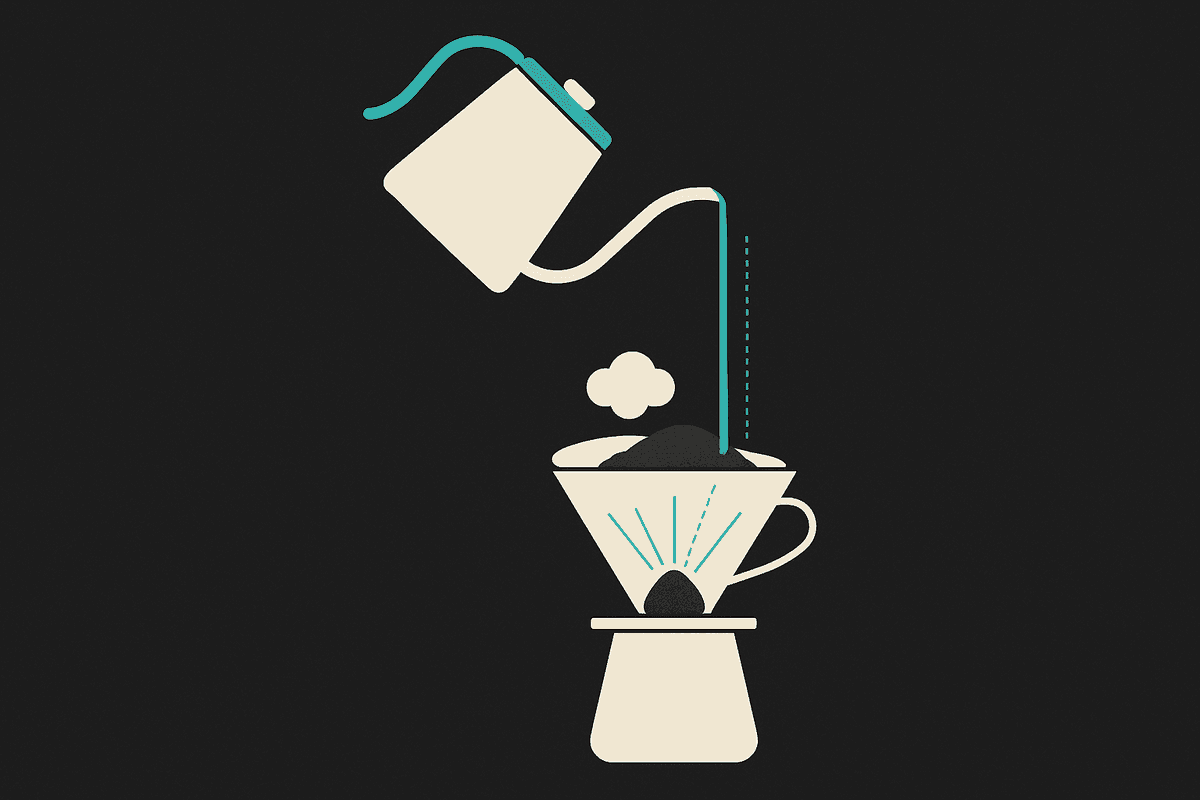 Pour Higher, Use Less Coffee: The Avalanche Physics of a Pour-Over